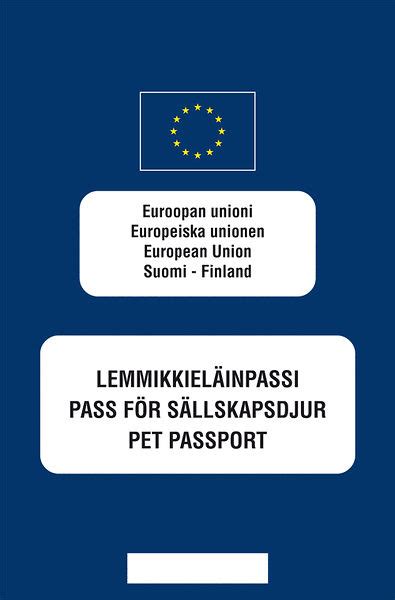 eu-passi koiralle|Matkustussäännöt ja lemmikkieläinpassi